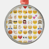 emoji metalen ornament (Voorkant)