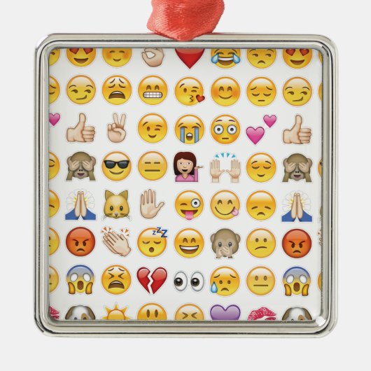 emoji metalen ornament (Voorkant)