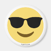 Emoji mit Sonnenbrille cool Magneet (Voorkant)