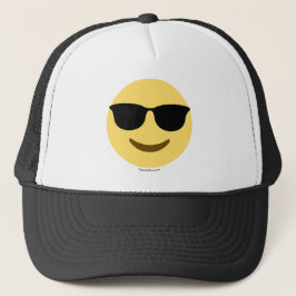 Emoji mit Sonnenbrille cool Trucker Pet