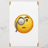 emoji monocle briefpapier (Voorkant)