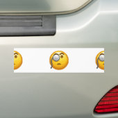 emoji monocle bumpersticker (Op auto)