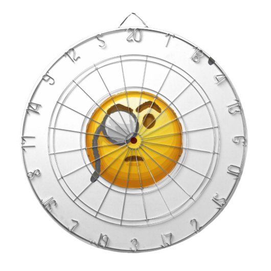 emoji monocle dartbord (Voorkant)