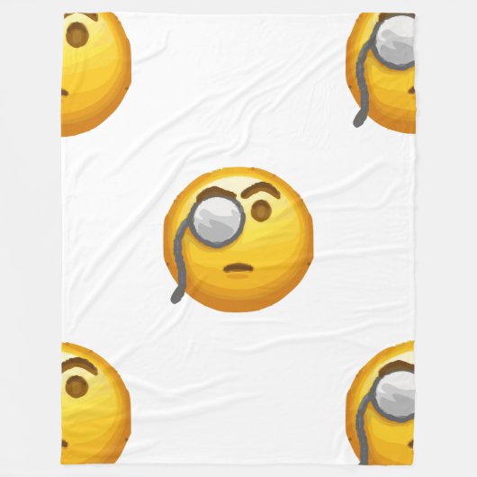 emoji monocle deken (Voorkant)