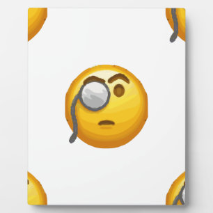 emoji monocle fotoplaat