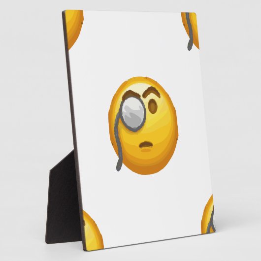 emoji monocle fotoplaat (Zijkant)