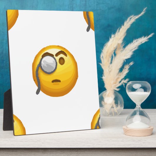emoji monocle fotoplaat (Zijkant)