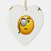 emoji monocle keramisch ornament (Rechts)