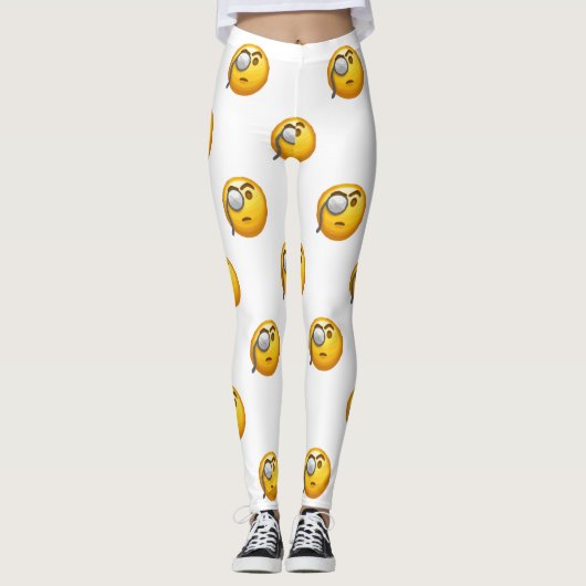 emoji monocle leggings (Voorkant)