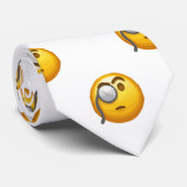 emoji monocle mensdon mannen necktie stropdas (Opgerold)