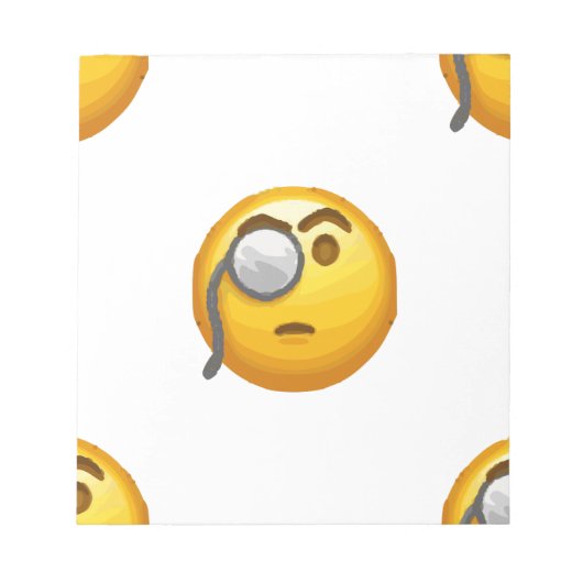 emoji monocle notitieblok (Voorkant)