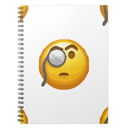 emoji monocle notitieboek (Voorkant)