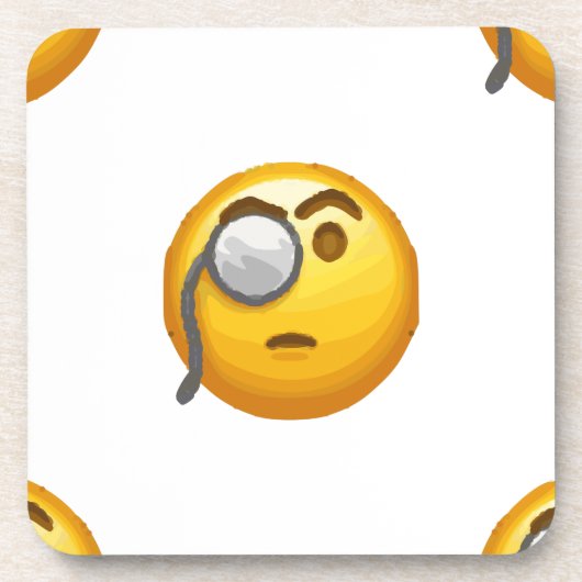 emoji monocle onderzetter (Voorkant)