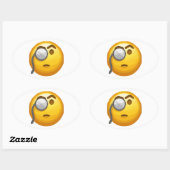 emoji monocle ovale sticker (Vel)