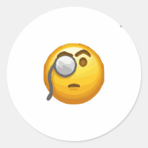 emoji monocle ronde sticker