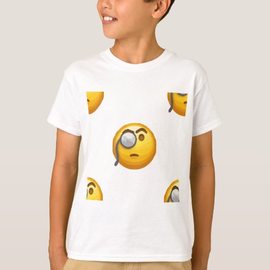 emoji monocle t-shirt (Voorkant)