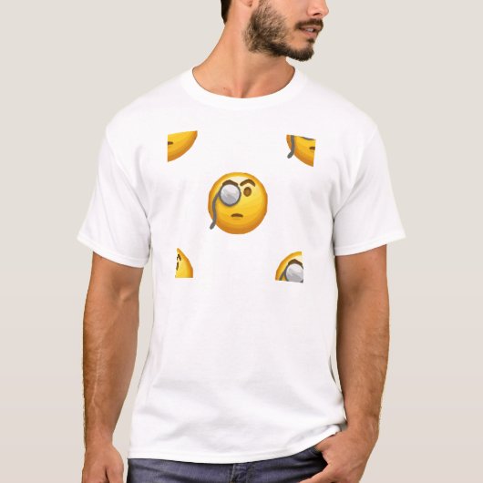 emoji monocle t-shirt (Voorkant)