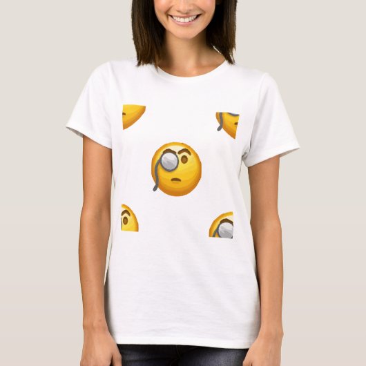 emoji monocle t-shirt (Voorkant)