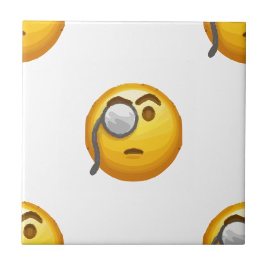 emoji monocle tegeltje (Voorkant)