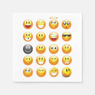 emoji napkins servet