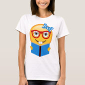 Emoji Nerd Bookworm Shirt (Voorkant)