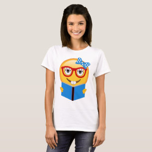 Emoji Nerd Bookworm Shirt