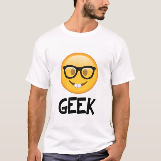 Emoji Nerd Geek T-shirt (Voorkant)