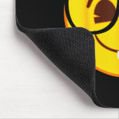 Emoji Nerd Gles Yellow Smile Face  Muismat (Hoek)