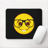 Emoji Nerd Gles Yellow Smile Face  Muismat (Met muis)