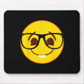 Emoji Nerd Gles Yellow Smile Face  Muismat (Voorkant)