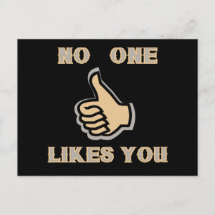 Emoji: No One Likes You Briefkaart