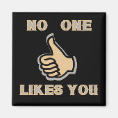 Emoji: No One Likes You Magneet (Voorkant)
