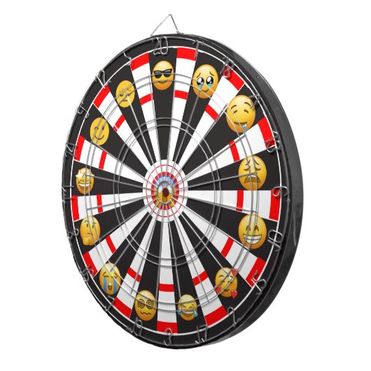Emoji of the day dartbord (Voorkant Rechts)