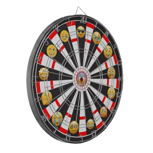 Emoji of the day dartbord (Voorkant Links)