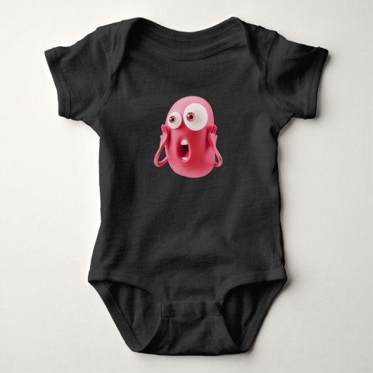 Emoji-ontwerp baby-body romper (Voorkant)