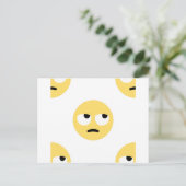 emoji oogrollen briefkaart (Staand voorkant)