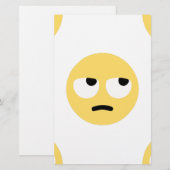emoji oogrollen briefpapier (Voorkant / Achterkant)