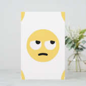 emoji oogrollen briefpapier (Staand voorkant)