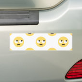 emoji oogrollen bumpersticker (Op auto)