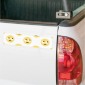 emoji oogrollen bumpersticker (Op Truck)
