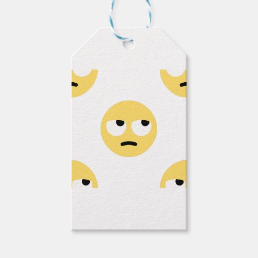 emoji oogrollen cadeaulabel (Voorkant)