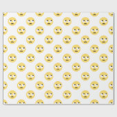 emoji oogrollen cadeaupapier (Vlak)