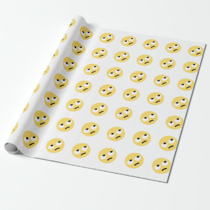 emoji oogrollen cadeaupapier