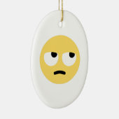 emoji oogrollen keramisch ornament (Rechts)