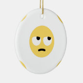 emoji oogrollen keramisch ornament (Rechts)