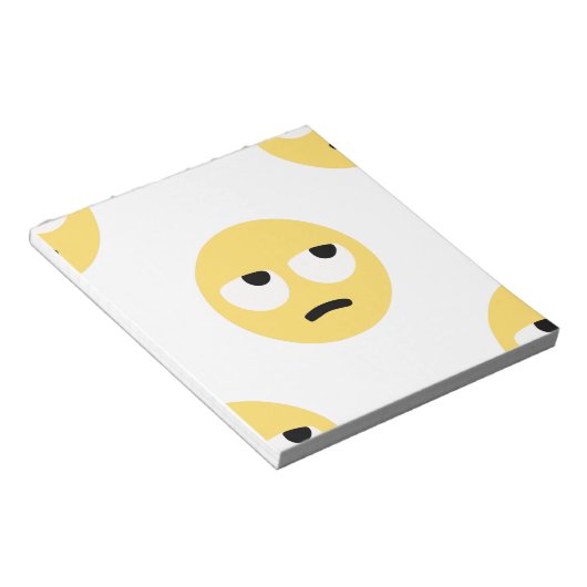 emoji oogrollen notitieblok (Schuin)
