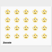 emoji oogrollen ster sticker (Vel)