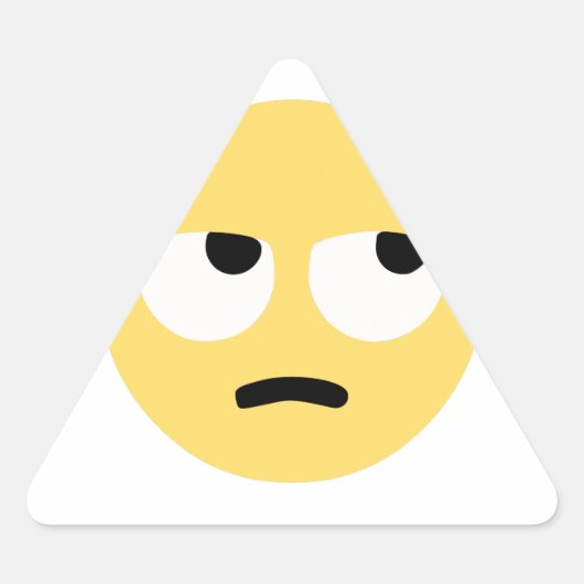 emoji oogrollen sticker (Voorkant)