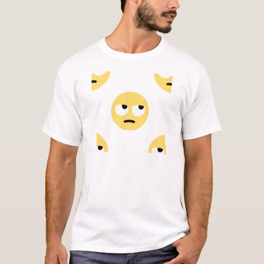 emoji oogrollen t-shirt (Voorkant)