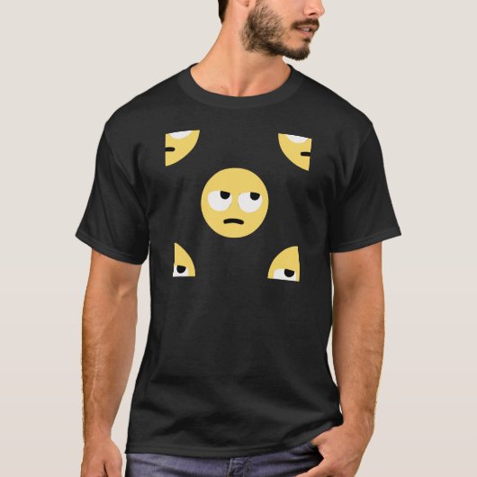 emoji oogrollen t-shirt (Voorkant)